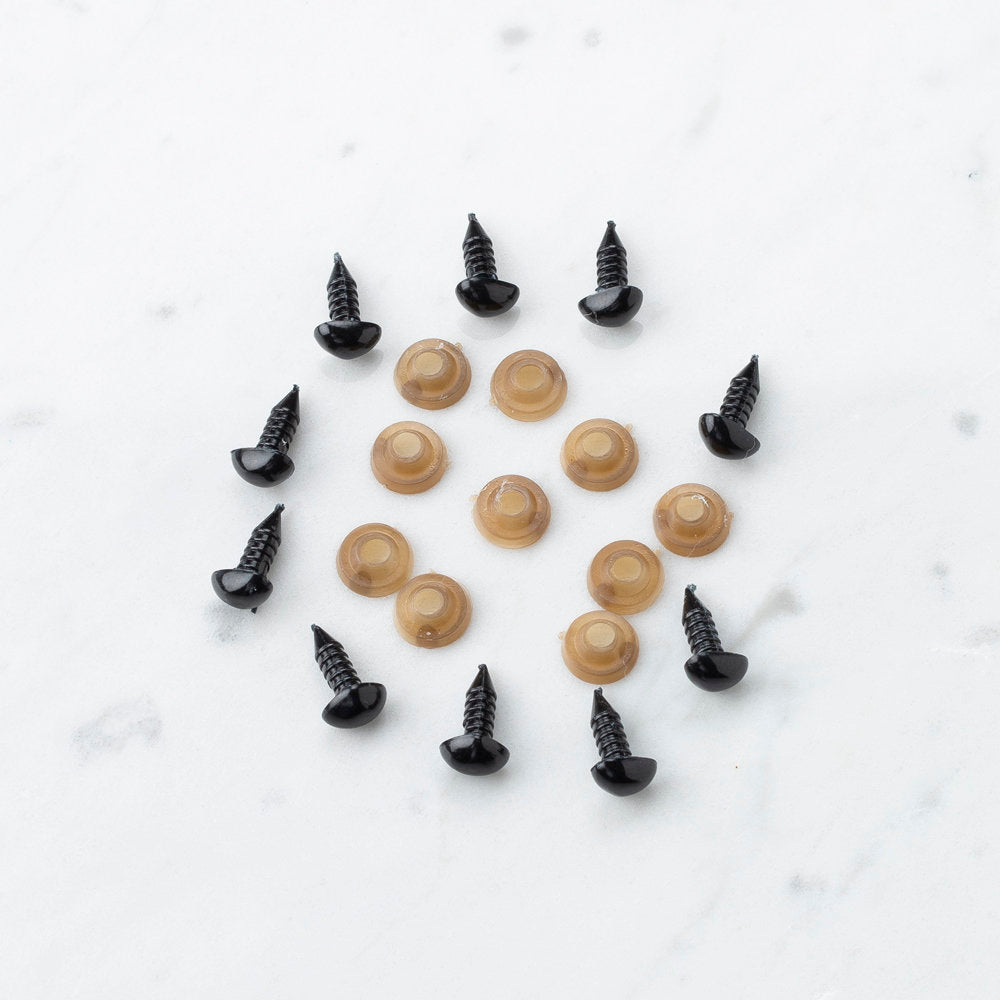 Loren 5 Mm Siyah 10 Adet Üçgen Amigurumi Burun